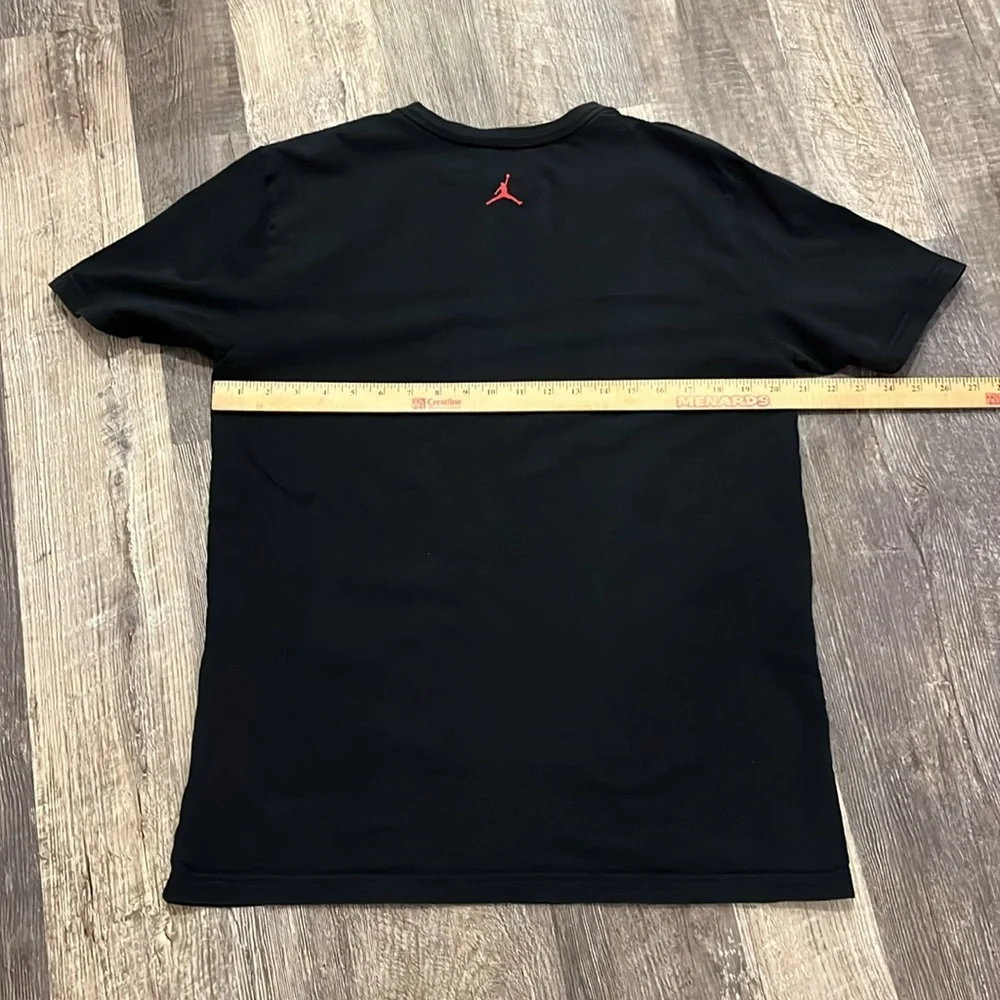 Air Jordan Flight 23 Men Graphic Basketball Tee Black Cotton L GUC